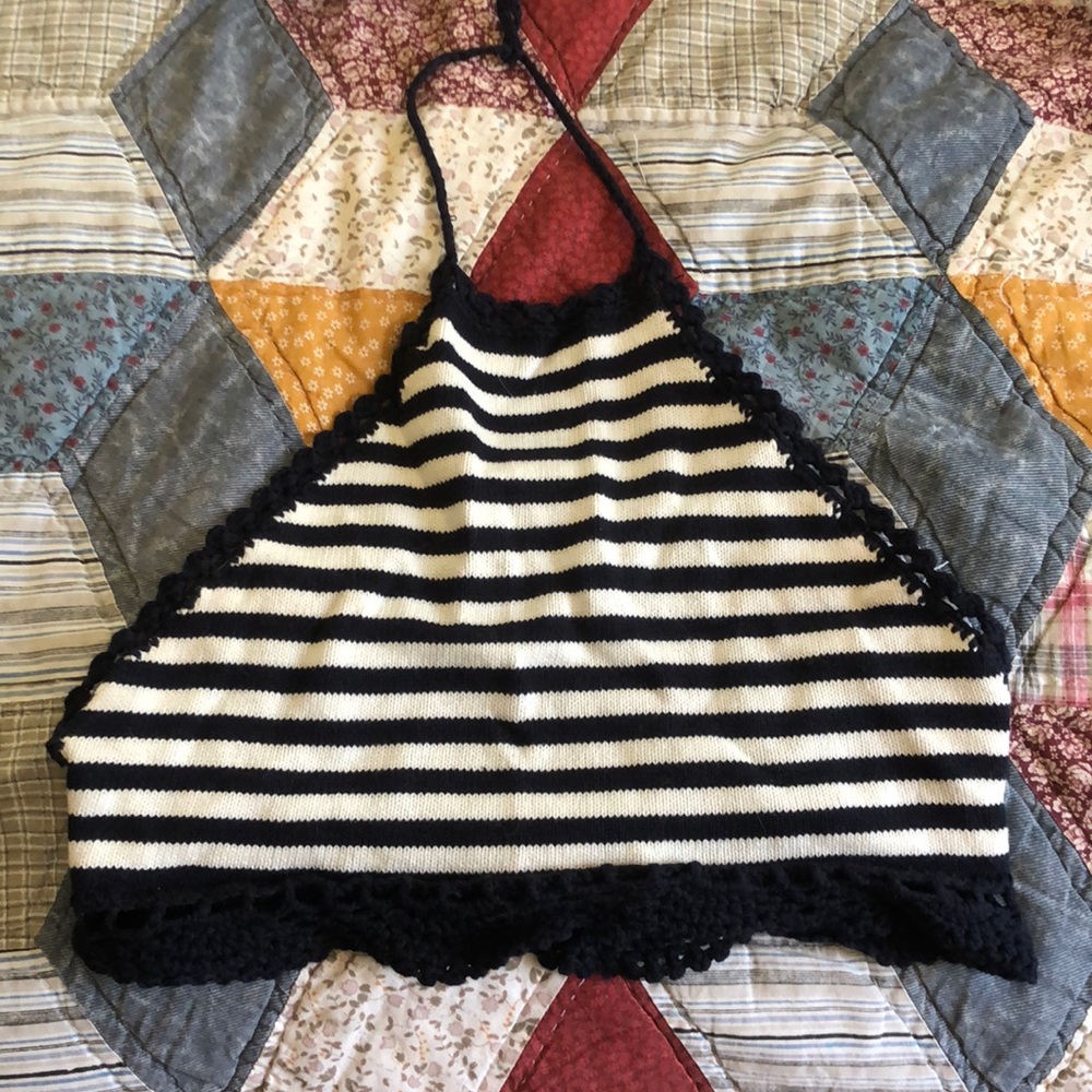 woven crop top